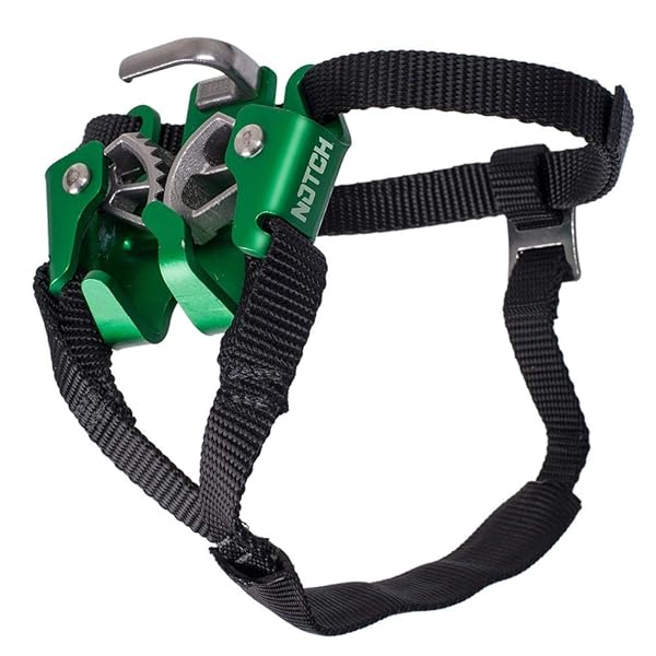 Notch Jet Step Foot Ascender with Unique Dual Cam has Less Spring Tension for Reduced Wear & Drag on The Climbing Line, use on Either Foot, Rope Diameter Range 11-13mm (41001) Image